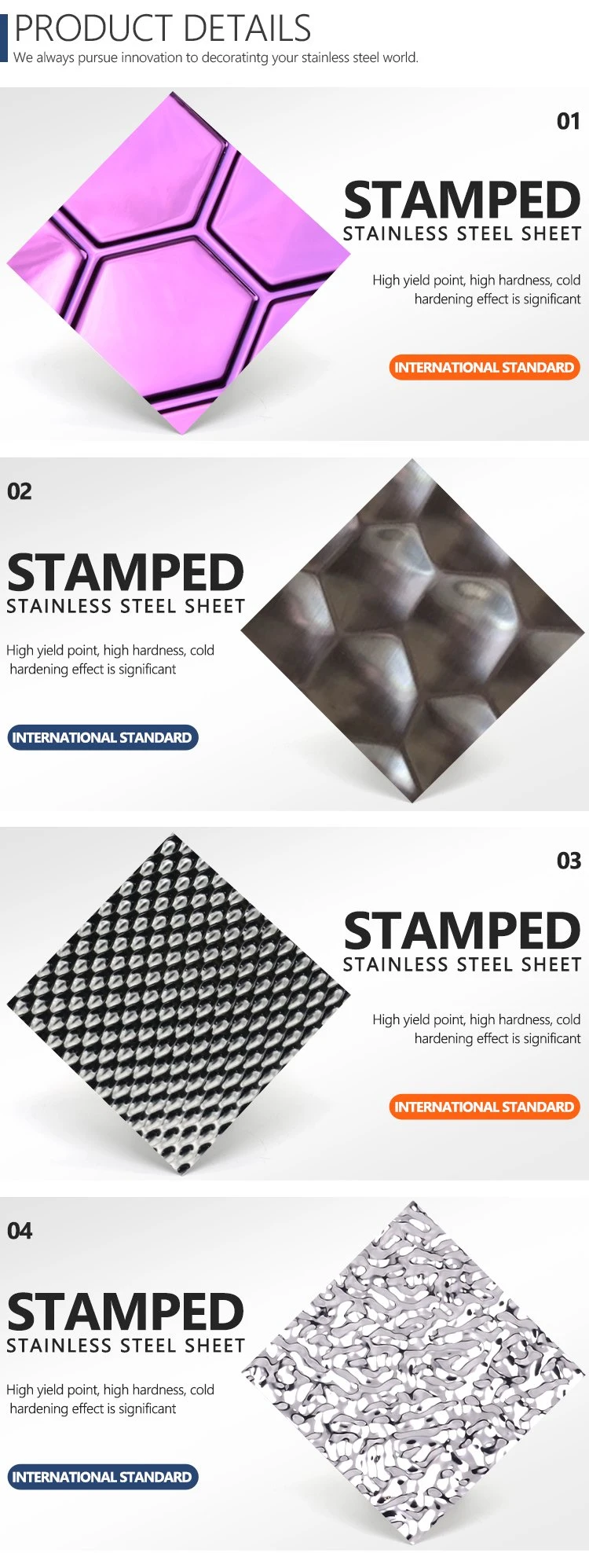Stainless Steel Checkered Plate for Decoration Project